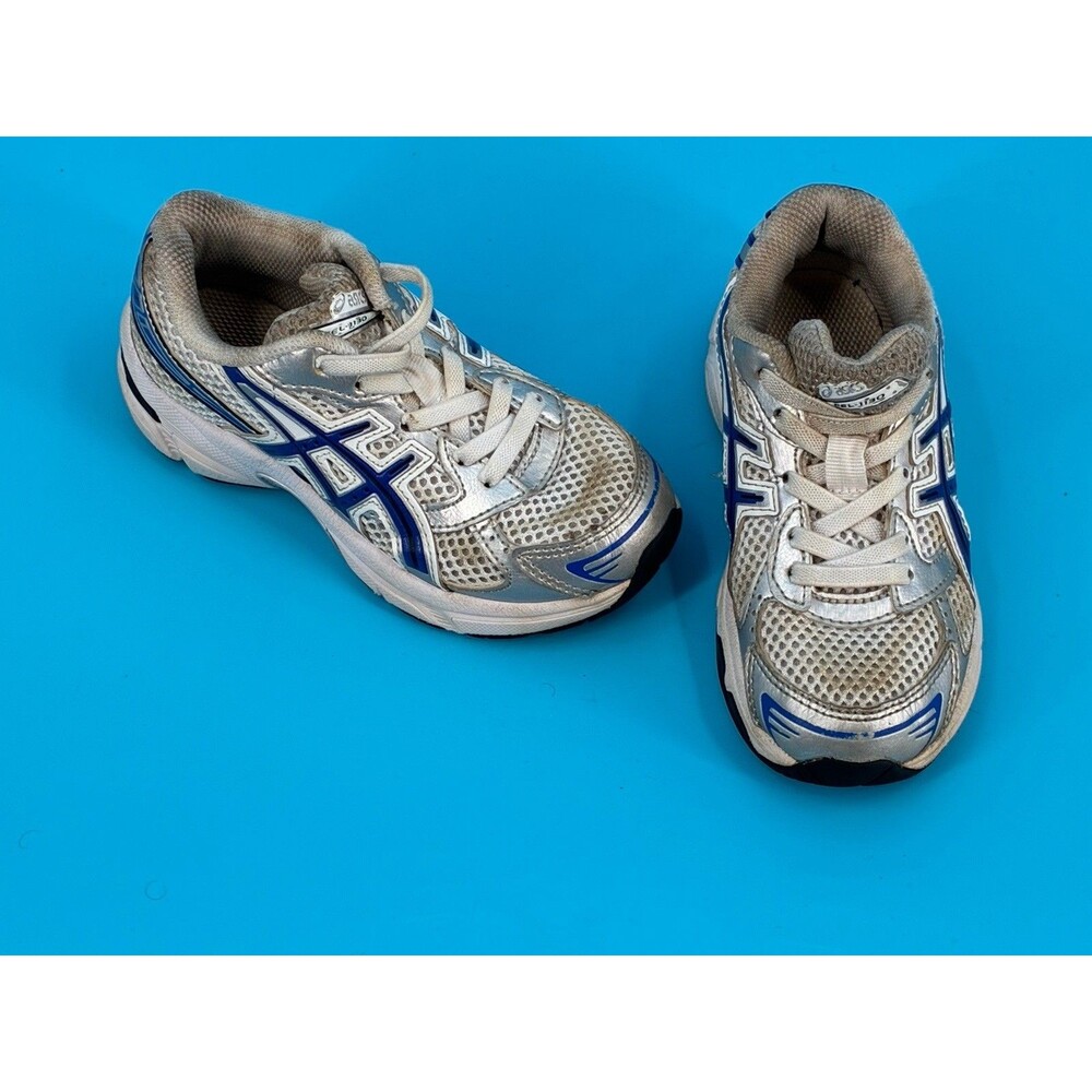ASICS Gel-1130 PS Kids Sneakers Size 11 White Asics Blue Silver 1204A170